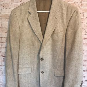 Oscar de la Renta 100% silk Sport coat blazer suit jacket size 43R